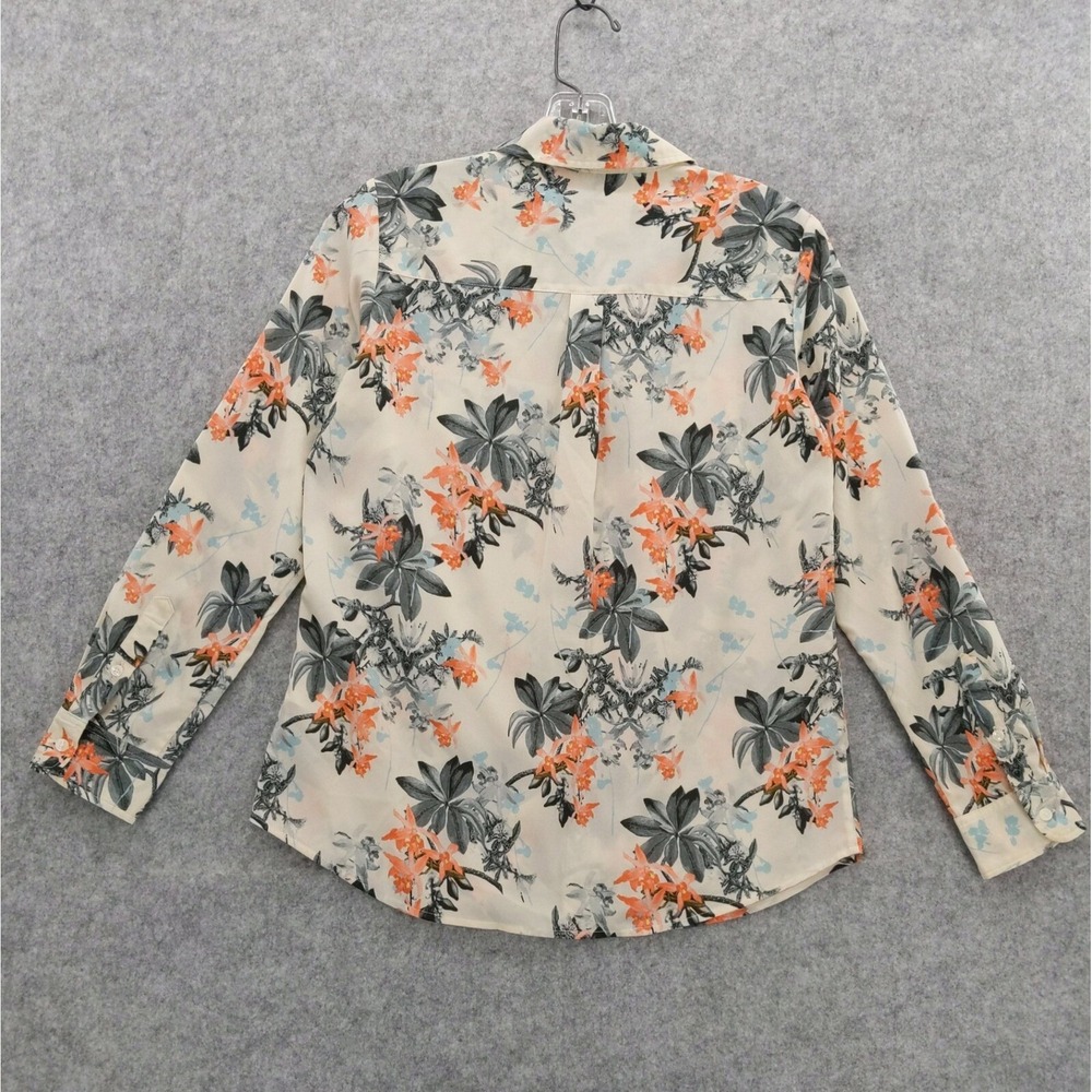 Talbots Nantucket Floral Button Down Shirt Long Sleeve Roll Tab SP - Picture 6 of 9